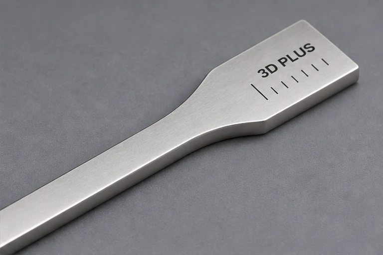Illustratives Musterteil: Aluminium · aufgedruckte Kennzeichnung