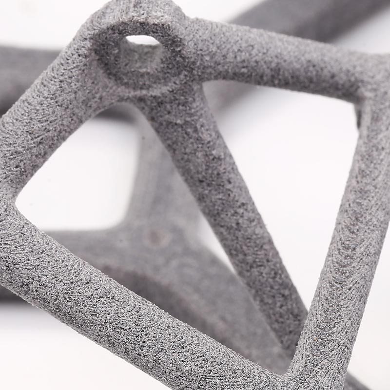 NYLON PA12 GLASS-FILLED LIGHT GRAY campione di materiale